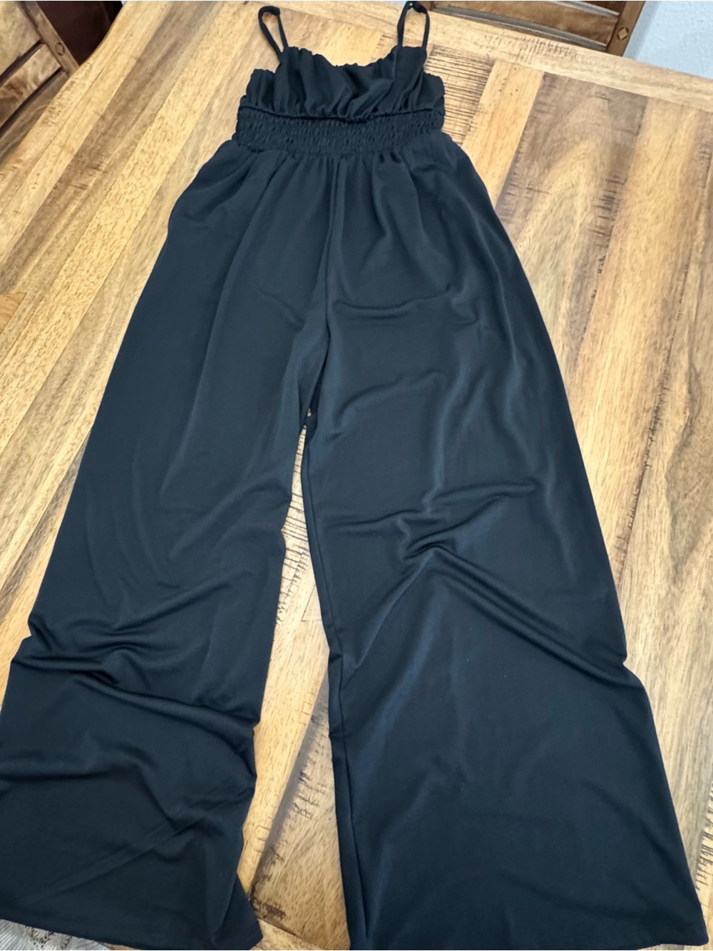 Ardene Black Smocked Bodice Jumpsuit SP